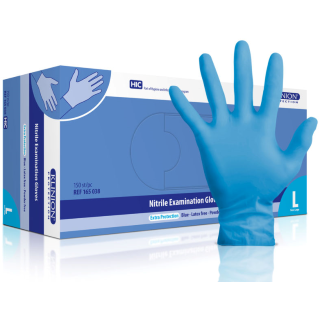 Hanske soft nitril Klinion u/puddder str L (utgått
