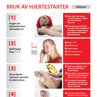 Hjertestarter -  Plakat voksen